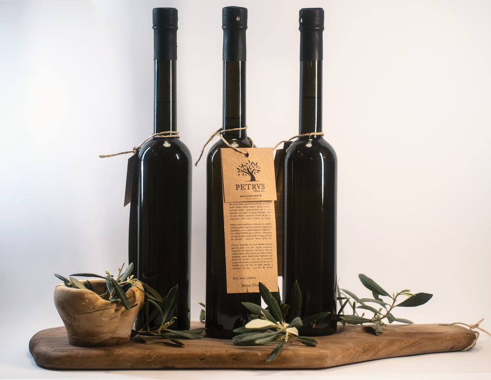 Three bottles extra virgin olive oil + free shipping